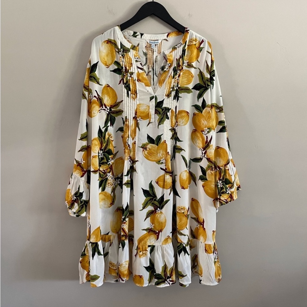 NWT Lemon Ruffle Dress ~ 2X